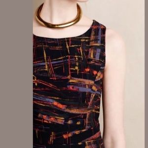 Anthropologie expressionist sheath dress